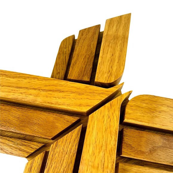 Handmade Wood Inlayed Cross Crucifix Large Mission Wall Hanging u - Picture 4 of 4